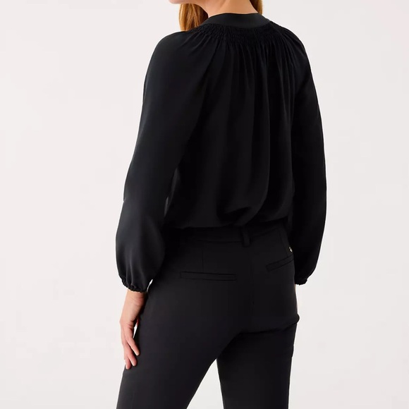 Lilly Pulitzer Black Silk Elsa Blouse XS Like New - Picture 16 of 16